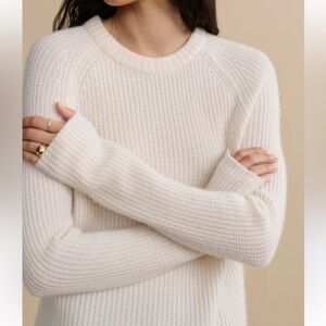 FRAME -00% Cotton White Crew Neck medium